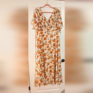 Shein curve XL long dress with built-in bra